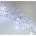 Χριστουγεννιάτικα Ψείρες LED 100 Leds σε Ψυχρό φως με Ασημί σύρμα 7,40m μήκος καλωδίου IP44 με Προγράμματα